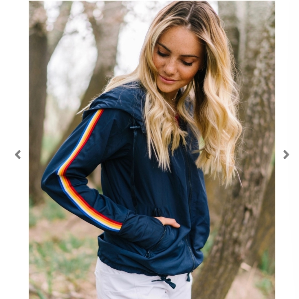 ZYIA Rainbow Bomber Jacket